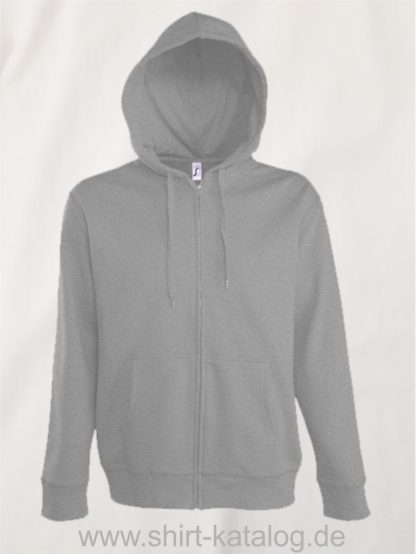 25846-Men-Hooded-Zip-Jacket-Seven-melange-grey