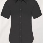 26045-Fruit-of-the-Loom-Short-Sleeve-Oxford-Shirt-Lady-Fit-Black