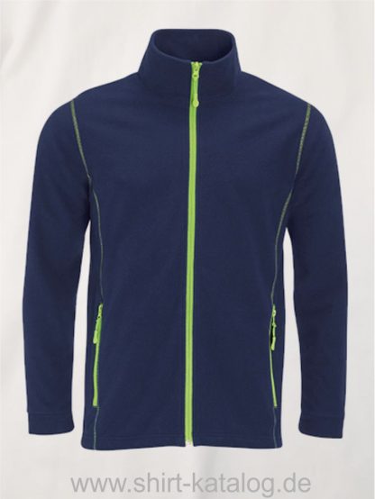 27516-Micro-Fleece-Zipped-Jacket-Nova-Men-navy-apple-green