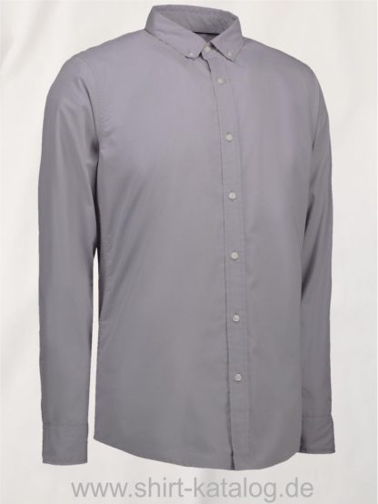 27602-ID-Identity-Casual Stretch Hemd-0240-Grau