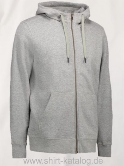 28143-ID-Identity-Core-Full-Zip-Hoodie-0638-Graumeliert