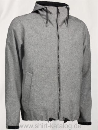 29348-ID-Identity-Casual-Soft-Shell-Herrenjacke-Kapuze-Graumeliert-Grey-Melange