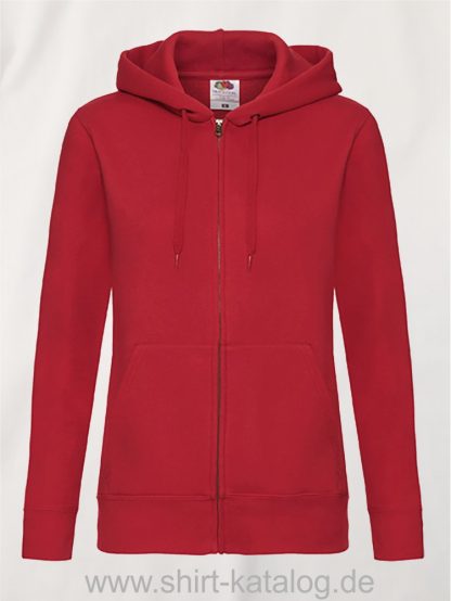 Premium-Hooded-Sweat-Jacket-Lady-Fit-Red