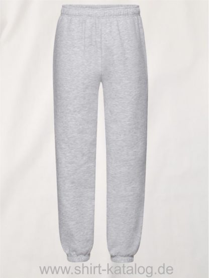23336-Fruit-of-the-Loom-Premium-Elasticated-Cuff-Jog-Pants-Kids-Heather-Grey