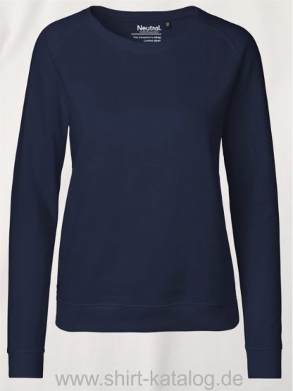 Ladies-Sweatshirt-Navy-NE83001