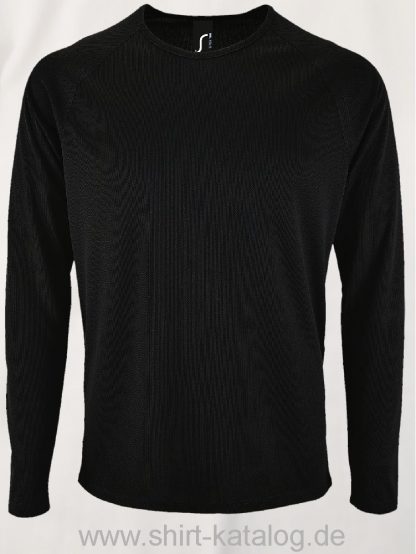 11521-Sols-Men-Long-Sleeve-Sports-T-Shirt-Sporty-Black