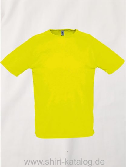 11524-Sols-Men-Raglan-Sleeves-T-Sporty-Neon-Gelb