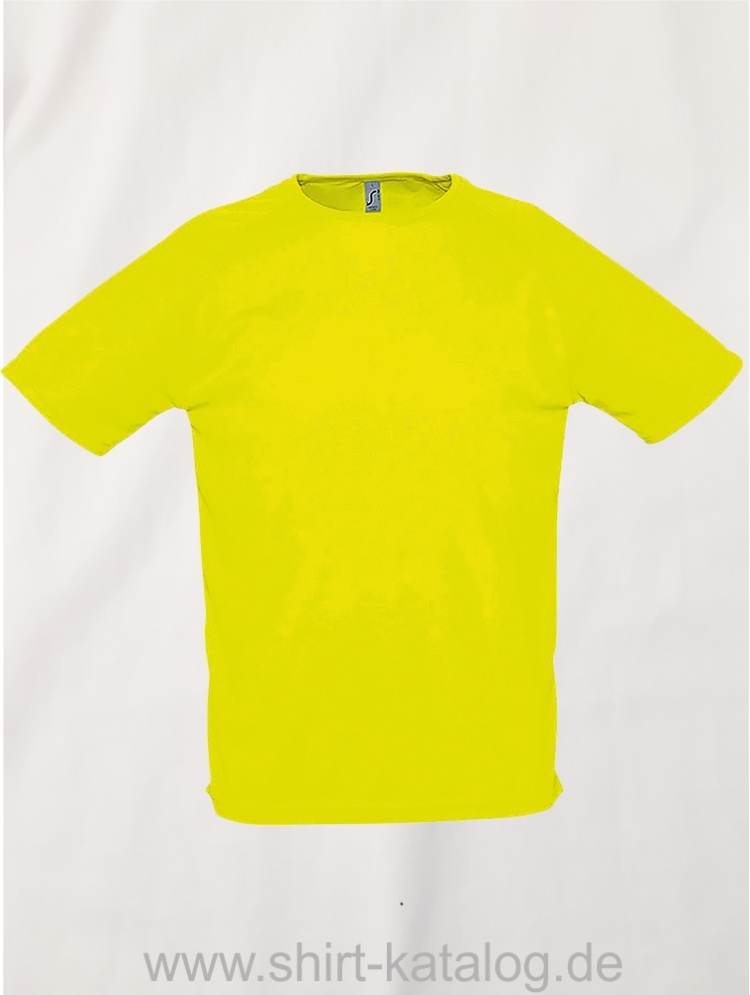 11524-Sols-Men-Raglan-Sleeves-T-Sporty-Neon-Gelb