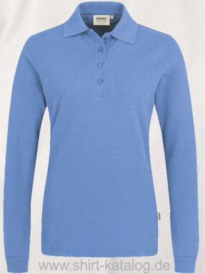 18183-Women-Longsleeve-Poloshirt MIKRALINAR-215-malibublau