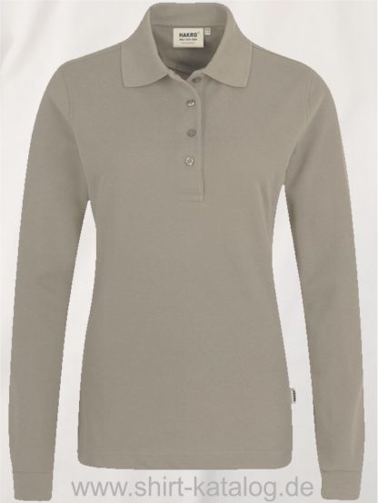 18183-Women-Longsleeve-Poloshirt MIKRALINAR-215-nougat