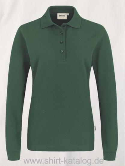 18183-Women-Longsleeve-Poloshirt MIKRALINAR-215-smaragd