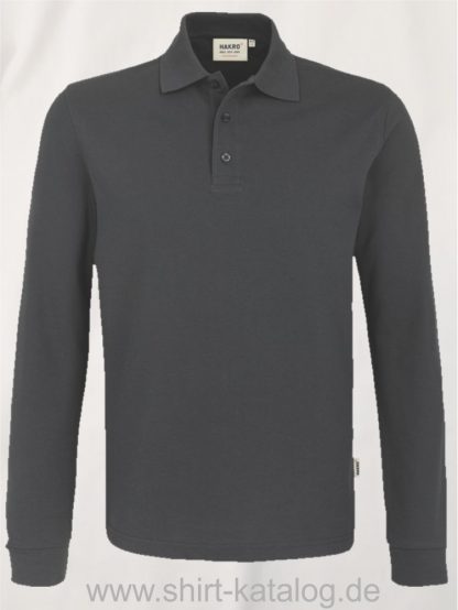 18217-Longsleeve-Poloshirt MIKRALINAR-815-anthrazit