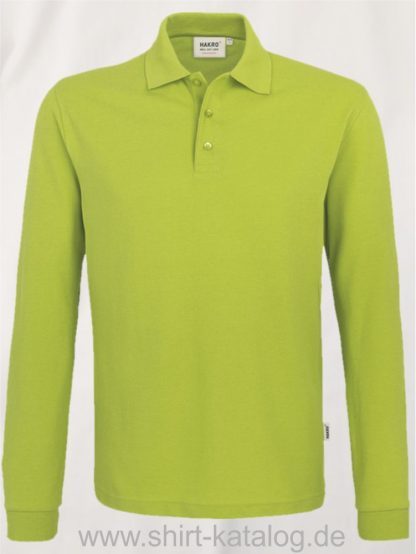 18217-Longsleeve-Poloshirt MIKRALINAR-815-kiwi