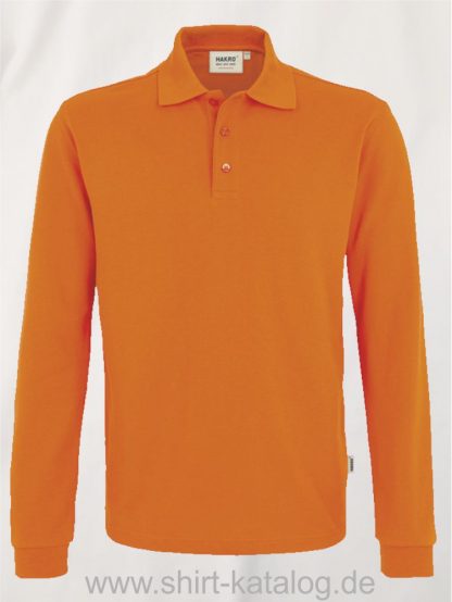 18217-Longsleeve-Poloshirt MIKRALINAR-815-orange