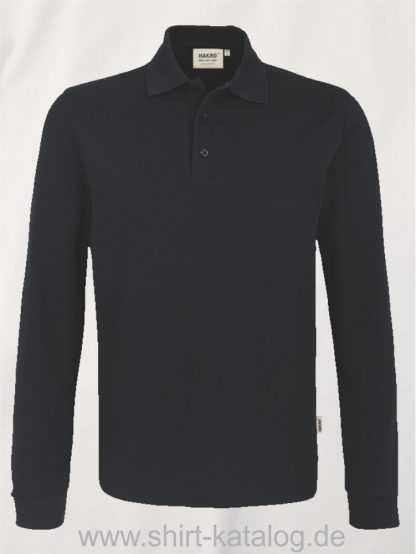 18217-Longsleeve-Poloshirt MIKRALINAR-815-schwarz