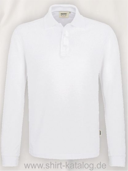 18217-Longsleeve-Poloshirt MIKRALINAR-815-weiss