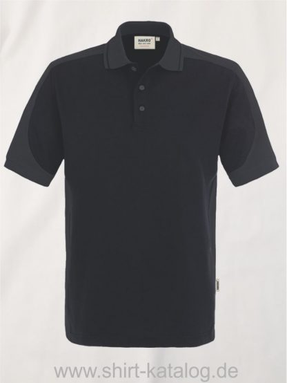 21333-Hakro-Poloshirt-Contrast MIKRALINAR-839-black