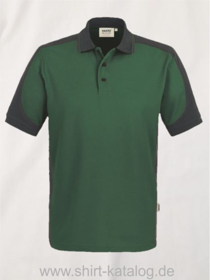 21333-Hakro-Poloshirt-Contrast MIKRALINAR-839-tanne