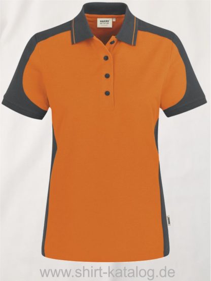 22297-hakro-Women-Poloshirt-Contrast MIKRALINAR-239-orange