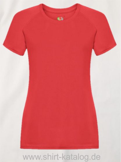 23277-Fruit-Of-The-Loom-Performance-T-Ladies-Red
