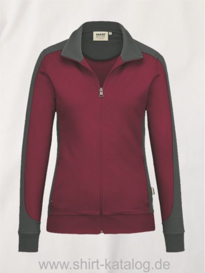 27241-damen-sweatjacke-contrast-mikralinar-277-weinrot-anthrazit