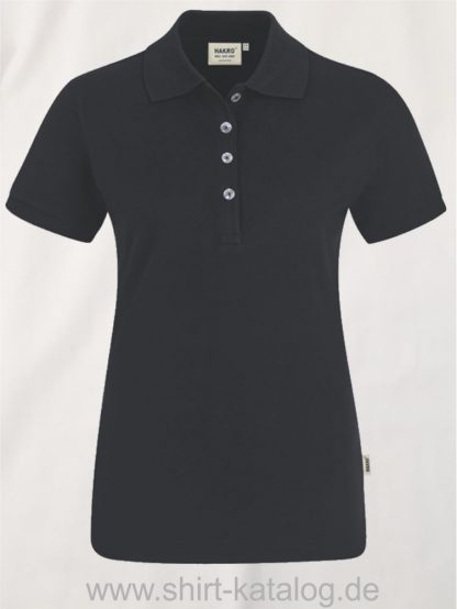 15876-hakro-Women-Poloshirt Stretch-222-schwarz