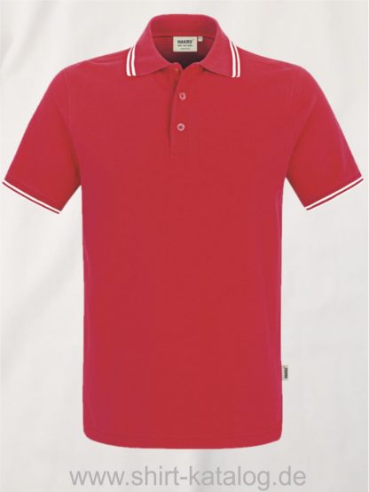 15886-Poloshirt Twin-Stripe-805-rot-weiss