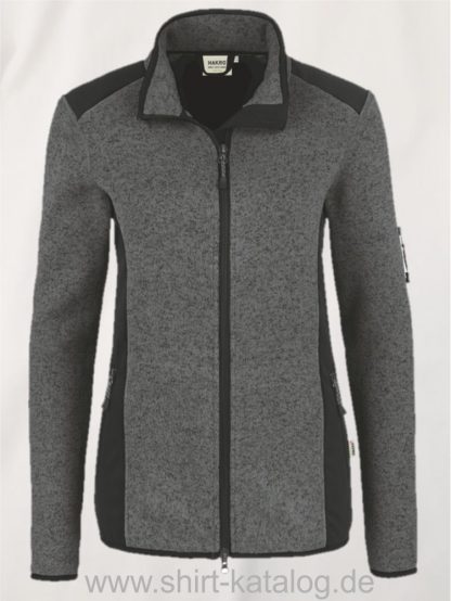 27300-Damen-Tec-Kapuzenjacke-Florida-263-anthrazit-meliert