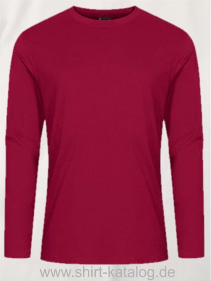 12065-EXCD-Men-T-Shirt-LS-4097-Granat