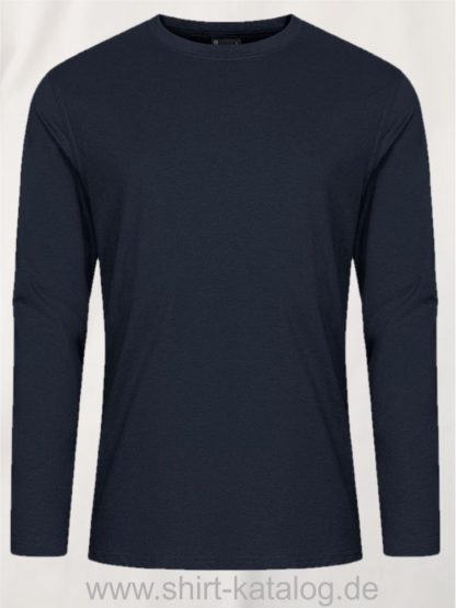 12065-EXCD-Men-T-Shirt-LS-4097-Navy