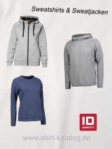Link zu den Sweatshirts und Sweatjacken von ID Identity