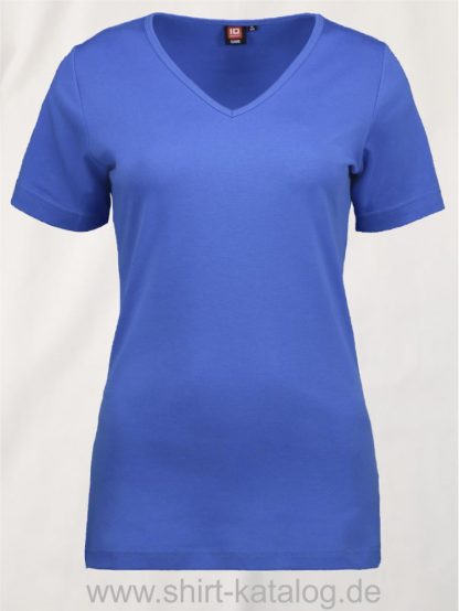 0506-Interlock-Damen-T-Shirt-V-Ausschnitt-azur-front