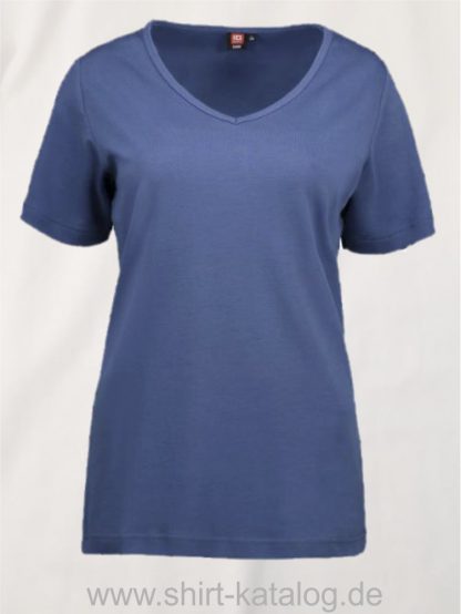 0506-Interlock-Damen-T-Shirt-V-Ausschnitt-indigo-front