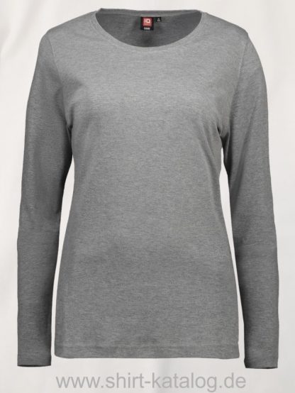 0509-Interlock-Damen-langarm-grau-meliert-front