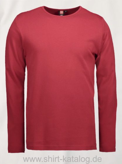 0518-Interlock-Herren-langarm-rot-front