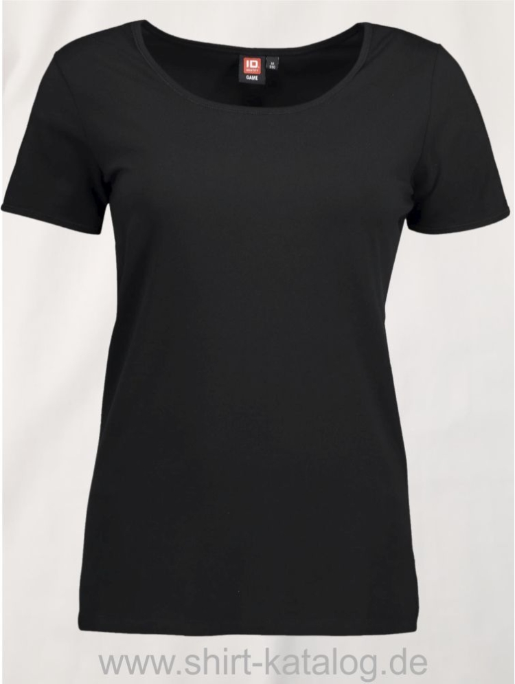 0590-Strech-Damen-T-Shirt-schwarz-front