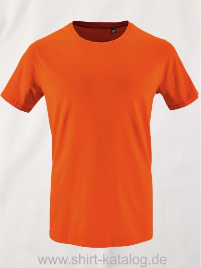 16823-Sols-Mens-Short-Sleeved-T-Shirt-Milo-Orange
