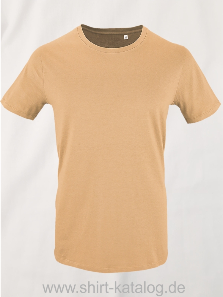 16823-Sols-Mens-Short-Sleeved-T-Shirt-Milo-Sand