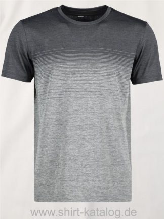 G21024-Man-seamless-s-s-T-shirt-striped-anthracite-melange-front