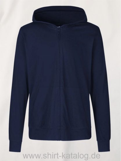 11137-Neutral-Unisex-Jersey-Hoodie-with-Zip-navy