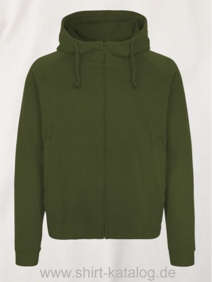 11139-Neutral-Unisex-Hoodie-with-Hidden-Zip-military