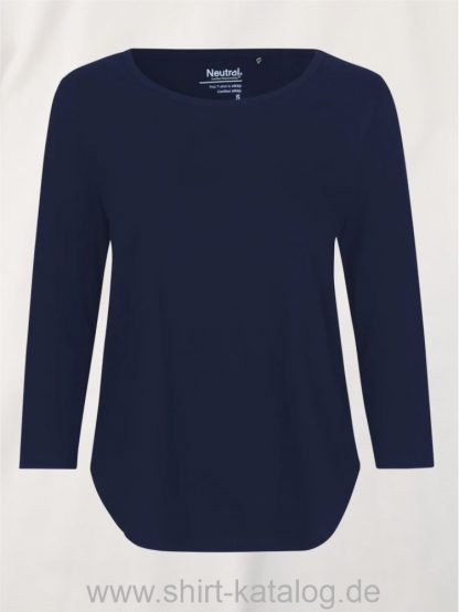 11152-Neutral-Ladies-Three-Quarter-Sleeve T-Shirt-navy