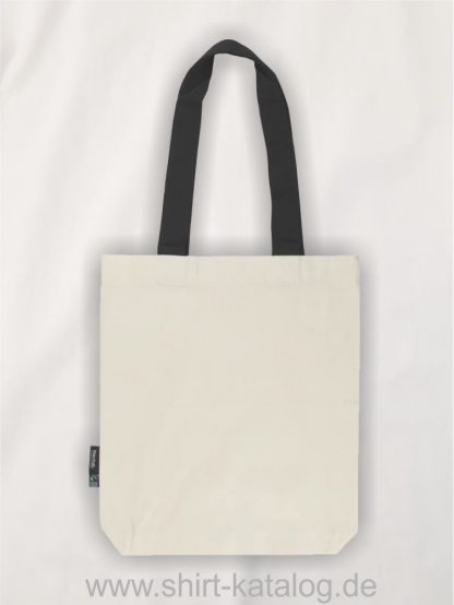11161-Neutral-Twill-Bag-with-Contrast-Handles-nature-black