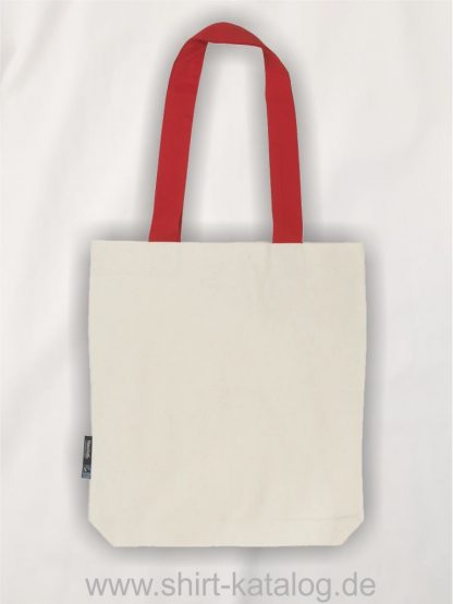 11161-Neutral-Twill-Bag-with-Contrast-Handles-nature-red