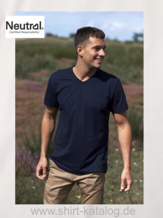 NE61005-11133-Neutral-Men`s V-Neck-T-Shirt