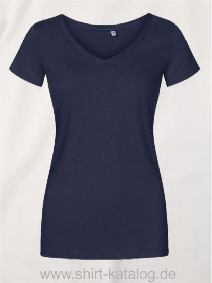 X-O-V-Neck-T-Shirt-Women-french-navy