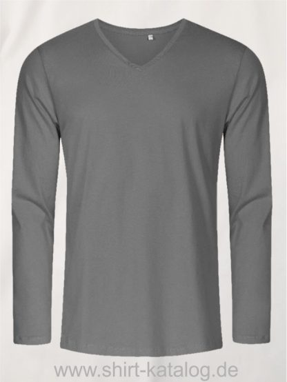 X.O-V-Neck-T-LS-Men-steel-gray