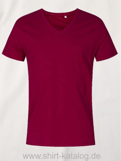 XO-V-Neck-T-Shirt-Men-berry