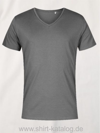 XO-V-Neck-T-Shirt-Men-steel-gray