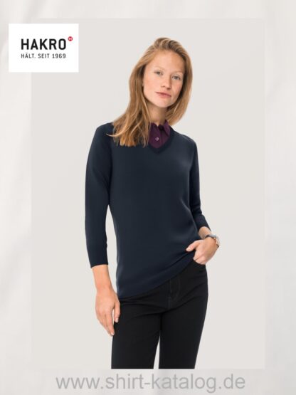 27284-134-Hakro-Damen-V-Pullover-Merino-Wool